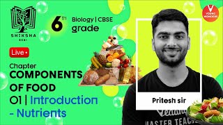 Components Of food  Introduction L1  Nutrients  NCERT Class 6 Science Chapter 2  Pritesh Sir [upl. by Deana]