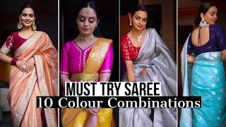 10 Must Try SAREE Colour Combinations [upl. by Limay]