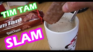 Tim Tam Slam  How to eat Tim Tams The Correct Way [upl. by Aizirtap]