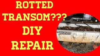 HOW TO REPAIR AND REPLACE A WOOD TRANSOM [upl. by Etteniotna724]