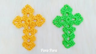 How To Crochet A Cross I Easter Crochet Cross Tutorial For Beginners [upl. by Olaznog]