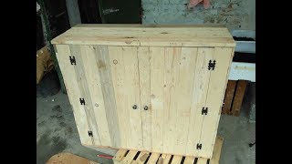 Mobiletto con pallets riciclati  DIY [upl. by Burrow49]