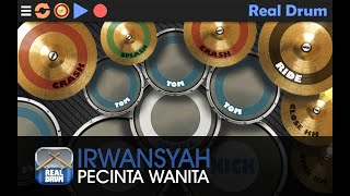 Irwansyah  Pecinta wanita  COVER REAL DRUM [upl. by Aerdnahs817]