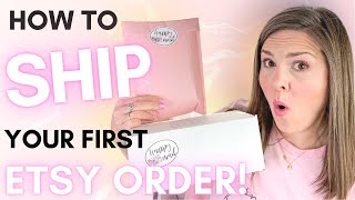 Etsy Shipping Tutorial 2021 Step by Step How I Process and Package Etsy Orders from Home [upl. by Eugen]