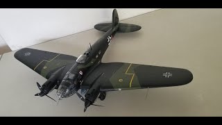 Monogram 148 scale Heinkel He 111 model kit Build amp Review [upl. by Enyrat]