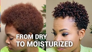 Styling my DRY natural hair  wash and go [upl. by Jamal]