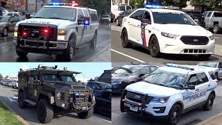 Police Cars Responding  Compilation [upl. by Kidd642]