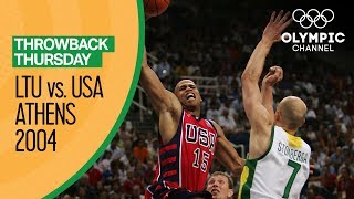 Lithuania v USA  Bronze Medal Match  Athens 2004  Condensed Game  Throwback Thursday [upl. by Etnaud]