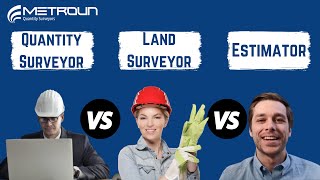 Quantity Surveyor Land Surveyor or Estimator  Which Career Should You Choose [upl. by Desdamonna285]