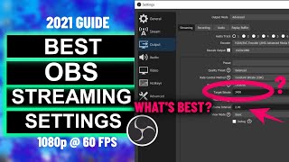 Best OBS Settings For Streaming  High FPS Full HD amp No Lag Streaming [upl. by Slrahc]