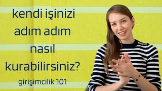 Kendi işinizi sıfırdan adım adım nasıl kurabilirsiniz Girişimcilik 101 [upl. by Joab]