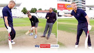 Jos Buttler vs Freddie Flintoff  Long range batting challenge 🚀 [upl. by Norred]