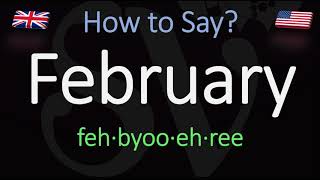 How to pronounce February CORRECTLY [upl. by Marylou]