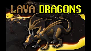 OSRS Lava Dragons Location Wilderness  Safe Spot [upl. by Ybsorc]