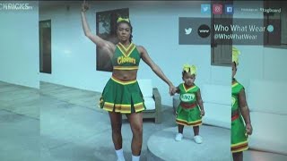 Gabrielle Union 47 still rocks her Bring It On Clovers uniform [upl. by Anileva539]