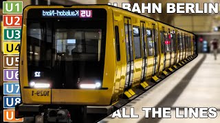 🇩🇪 All the Lines  Berlin UBahn  Berlin Metro 2021 4K [upl. by Cleave]