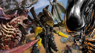 Tyranid Army Xenomorph ALIENS Theme Warhammer 40k [upl. by Arnon]