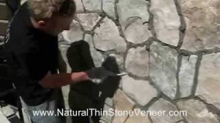 Natural Stone Veneer Grouting [upl. by Kcinomod655]