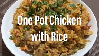 One Pot Chicken with Rice  The Foodie Ninja [upl. by Macri]