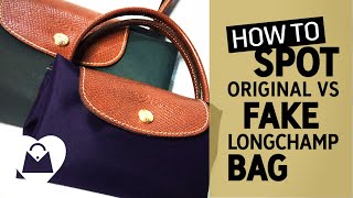 HOW TO 🔍 Spot Original vs Fake Longchamp Bag 👜 Longchamp Le Pliage Tote Bag [upl. by Brigitta]