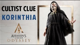 How to Get the Cultist Clue in Korinth Korinthia  ASSASSINS CREED ODYSSEY Cultist Clue Location [upl. by Eciryt368]