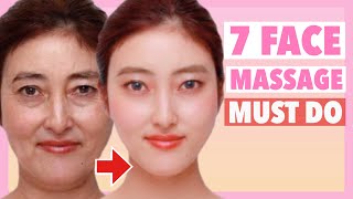 🌍AntiAging Face Massage amp Exercise to Prevent Saggy Face Look 10 Years Younger Get Healthy Skin [upl. by Duvall]