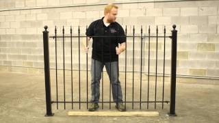 Wrought Iron Fence DIY Installation [upl. by Alor445]