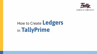 How to Create Ledgers in TallyPrime  Tally Learning Hub [upl. by Yrekaz]