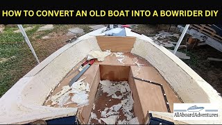 Boat conversion into Bowrider [upl. by Drarig]