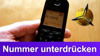 Telefon Anzeige Nummer  Telefonnummer unterdrücken [upl. by Ramah]