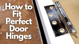 How to Fit Perfect Door Hinges [upl. by Esil217]