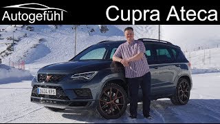 Cupra Ateca AWD driving REVIEW with snow drive  Autogefühl [upl. by Naimad]