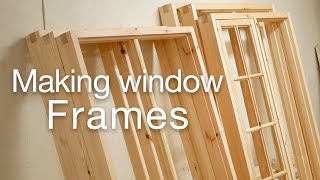 Window case  Making wooden window frames [upl. by Atniuq]