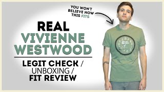 LEGIT VIVIENNE WESTWOOD tshirt  How to tell  unboxing amp fit review [upl. by Ppik495]