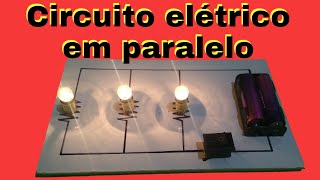 Circuito elétrico em paralelo três resistores [upl. by Arehsat319]