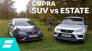 Twin test Cupra Ateca vs Seat Leon Cupra R ST [upl. by Ahen]