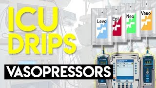 Vasopressors Part 1  ICU Drips [upl. by Terej]