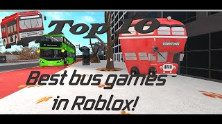 TOP 10 BEST BUS GAMES IN ROBLOX [upl. by Kcinimod]