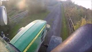 John Deere 7530 Premium  Drawing Maize GoPro  PURE SOUND [upl. by Raffaello]