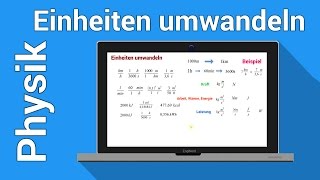 Umwandeln von Einheiten  Physik  Größen Einheiten und Dimensionen [upl. by Osmo124]