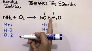 How to balance the Equation NH3  O2  NO  H2O [upl. by Atela]