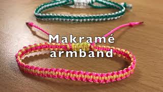 Makrame armband [upl. by Alfreda44]