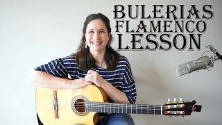 Bulerias basic falseta buildup Flamenco guitar lesson [upl. by Marlea504]