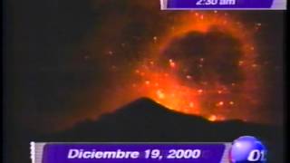 El despertar del volcán Popocatépetl diciembre de 2000 [upl. by Middle]