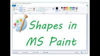 How to draw shapes in Microsoft Paint [upl. by Lissak]