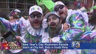 Its A Philly Thing Mummers Strut Through City For 119th Annual New Years Day Parade [upl. by Nylrehc]