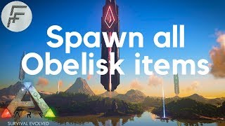 ARK Survival Evolved  Spawn all Obelisk items [upl. by Anitsyrhk]