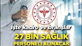 SAĞLIK BAKANLIĞI PERSONEL ALIMI 2024 [upl. by Ecnarepmet]