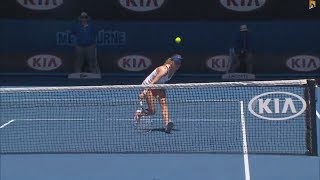 Agnieszka Radwanskas Brilliant Tennis  2014 Australian Open [upl. by Boaten]