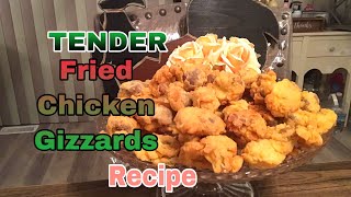 TENDER Fried chicken Gizzards recipe [upl. by Ybor]